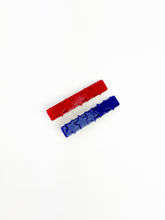 Load image into Gallery viewer, Bar Clip Set | Red and Blue Star
