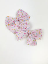 Load image into Gallery viewer, Pigtail Set | Pink Sprinkles (poly crepe de chine) {PRE-ORDER}
