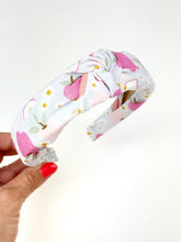 Load image into Gallery viewer, Knotted Headband | Apple Fields (Poly Crepe de Chine)
