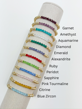 Load image into Gallery viewer, Individual Birthstone Beaded Bracelet
