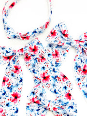 Maeve | Patriotic Floral | Long Tail | Right Clip