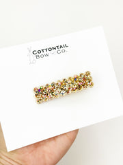 Bar Clip | Gold Glitter