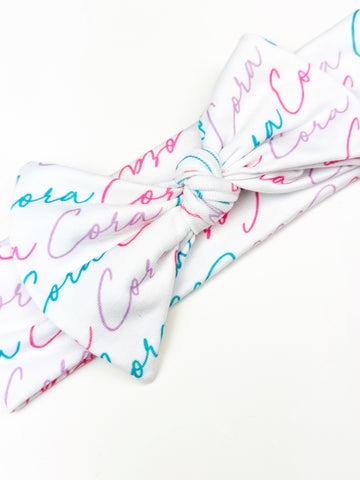 Bow Wrap | Personalized | Jersey