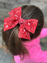 Load image into Gallery viewer, Maeve | Red Bandana | Oversized | Right Clip
