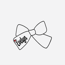 Load image into Gallery viewer, Personalized Santa Bow
