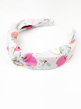 Load image into Gallery viewer, Knotted Headband | Apple Fields (Poly Crepe de Chine)
