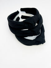 Load image into Gallery viewer, Knotted Headband | Black Suede

