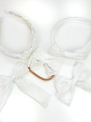 Maeve | Dainty Tulle Bow | Long Tail | Hair Elastic