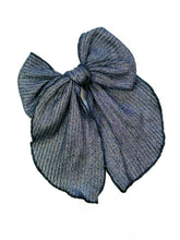 Load image into Gallery viewer, Maeve | Midnight Shimmer | Party Bow | Left Clip
