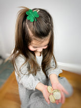 Load image into Gallery viewer, Glitter Shamrock Clip - Right Clip
