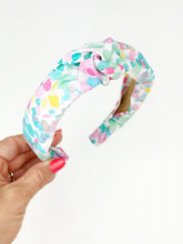 Load image into Gallery viewer, Knotted Headband | Art Class (Poly Crepe de Chine)
