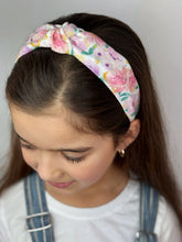 Load image into Gallery viewer, Knotted Headband | Spring Bouquet (poly crepe de chine) {PRE-ORDER}
