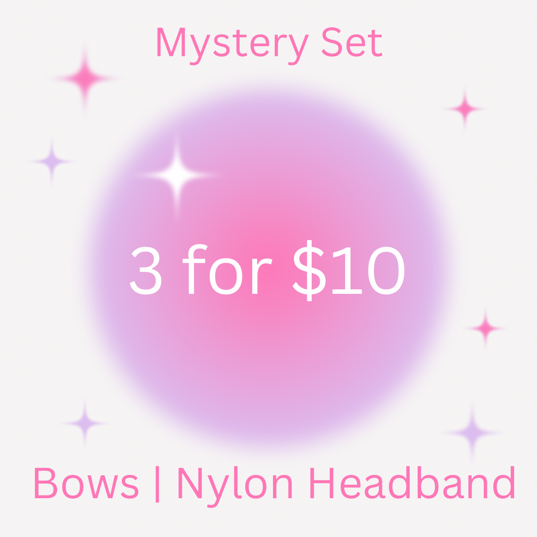 Mystery Bundle | Nylon Headbands | Set of 3