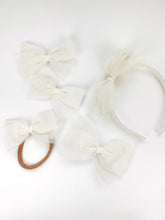 Load image into Gallery viewer, Maeve | Ivory Tulle | Standard | Headband
