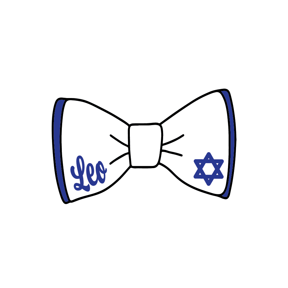 Personalized Chanukah Bow Tie