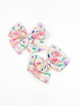 Load image into Gallery viewer, Pigtail Set | Spring Bouquet (poly crepe de chine) {PRE-ORDER}
