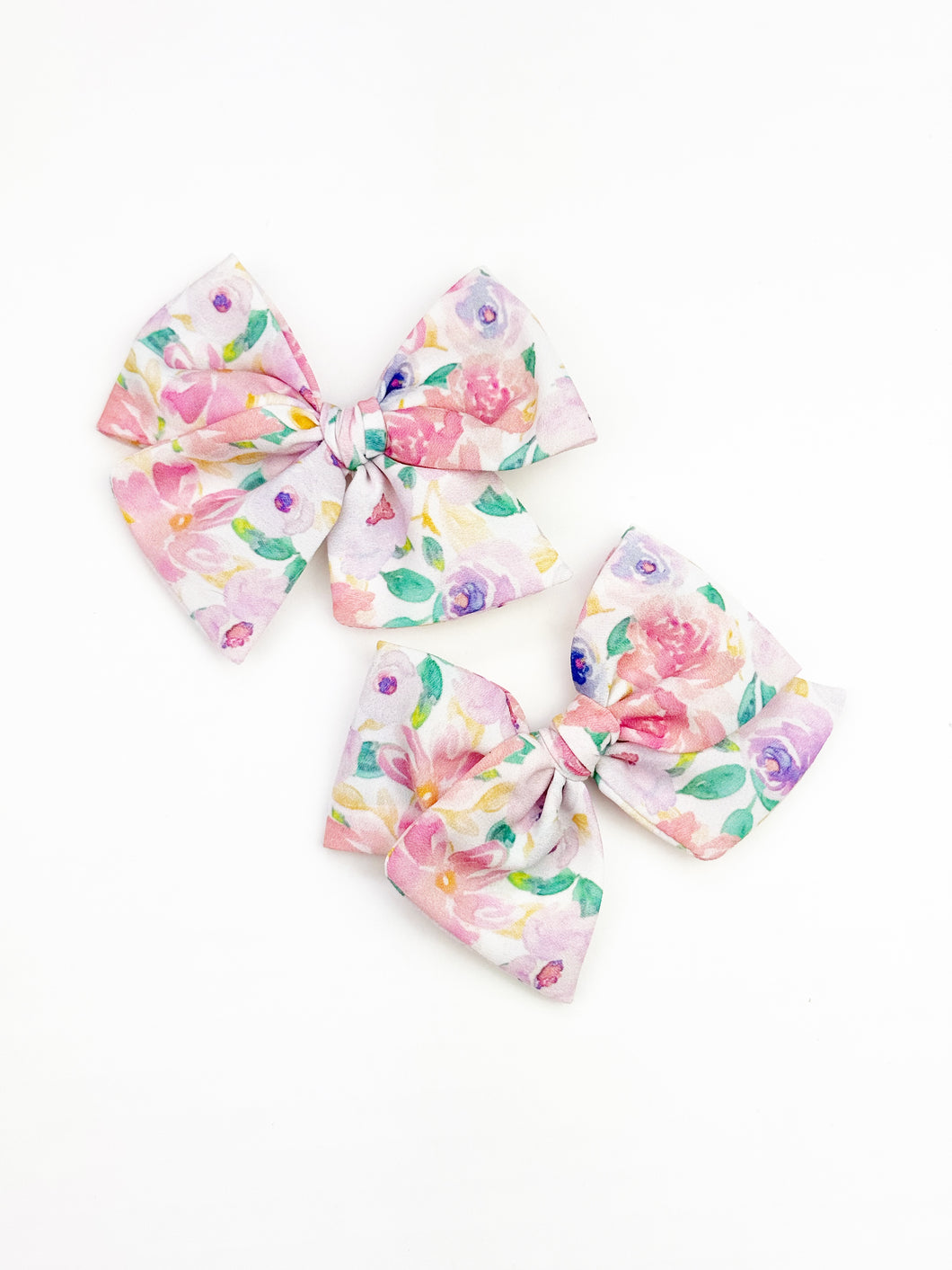Pigtail Set | Spring Bouquet (poly crepe de chine) {PRE-ORDER}
