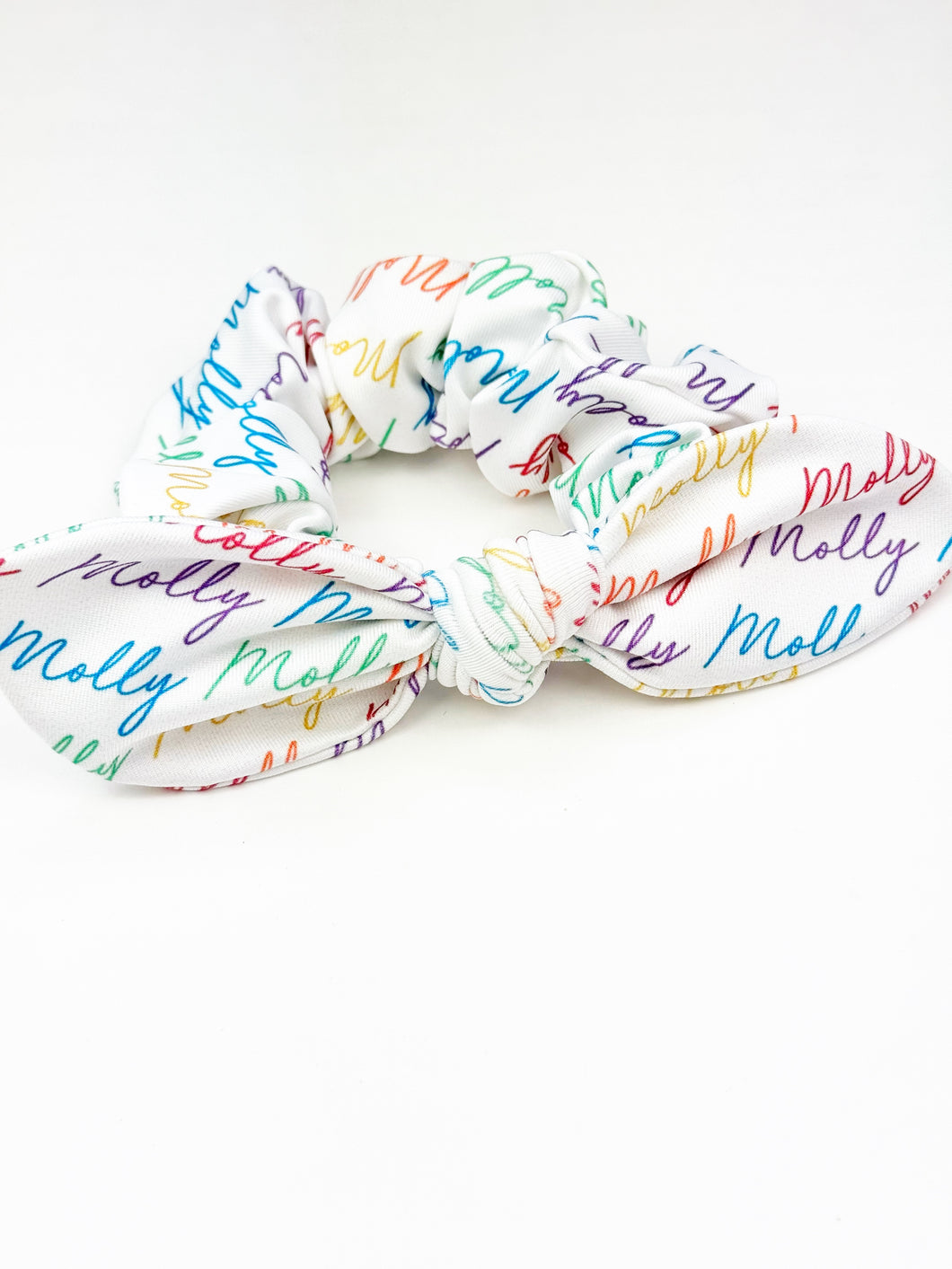 Rainbow Name Scrunchie | Personalized | Jersey