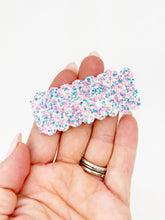 Load image into Gallery viewer, Single Sparkle Clip | Cotton Candy Birthday Clip
