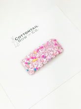 Load image into Gallery viewer, Glitter Snap Clip | Rainbow Sprinkles
