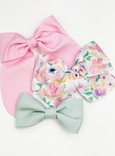 Load image into Gallery viewer, Maeve | Spring Bouquet (poly crepe de chine) | Oversized | Left Clip {PRE-ORDER}
