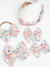 Load image into Gallery viewer, Maeve | Spring Bouquet (poly crepe de chine) | Standard | Headband {PRE-ORDER}
