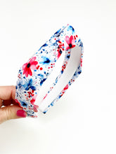 Load image into Gallery viewer, Knotted Headband | Patriotic Floral
