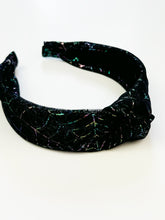 Load image into Gallery viewer, Knotted Headband | Rainbow Foil Spiderweb
