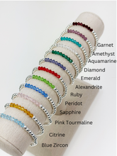 Load image into Gallery viewer, Individual Birthstone Beaded Bracelet
