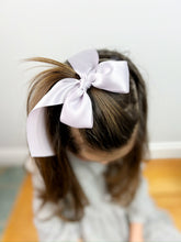 Load image into Gallery viewer, Maeve | Dusty Purple Satin | Long Tail | Hair Elastic
