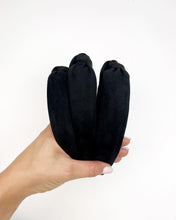 Load image into Gallery viewer, Knotted Headband | Black Suede
