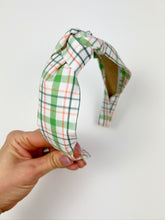 Load image into Gallery viewer, Knotted Headband | Irish Plaid {PRE-ORDER}
