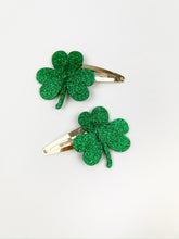 Load image into Gallery viewer, Glitter Shamrock Clip - Left Clip
