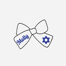 Load image into Gallery viewer, Personalized Chanukah Bow

