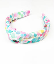 Load image into Gallery viewer, Knotted Headband | Art Class (Poly Crepe de Chine)
