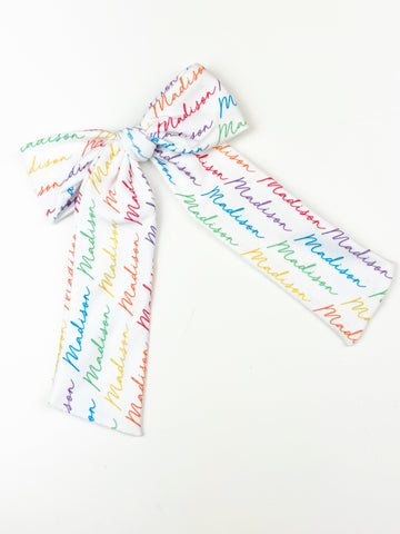 Rainbow Name Long Tail | Personalized | Jersey