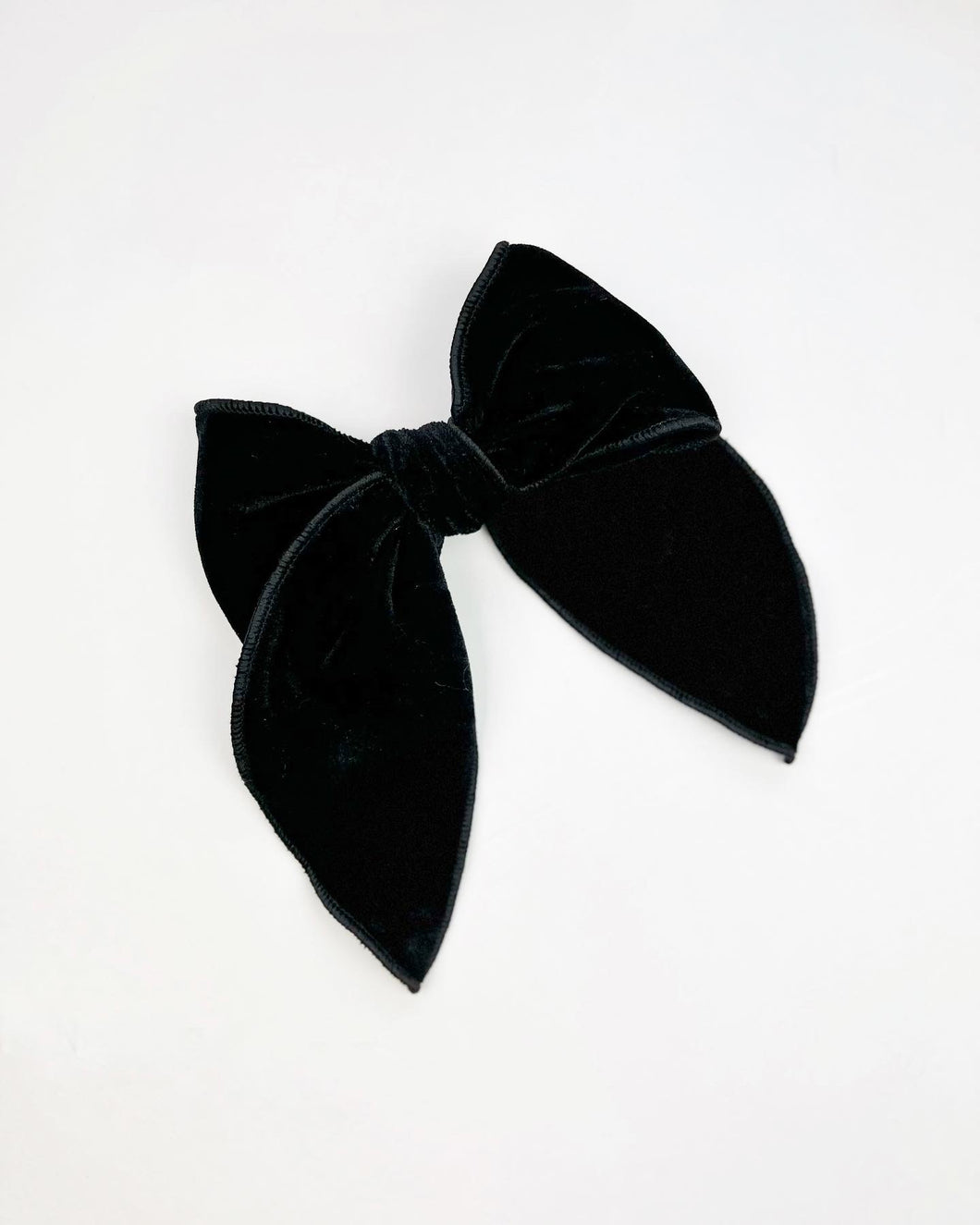 Maeve | Black Velvet | Party Bow | Right Clip