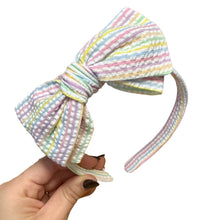 Load image into Gallery viewer, Avery Headband | Rainbow Seersucker
