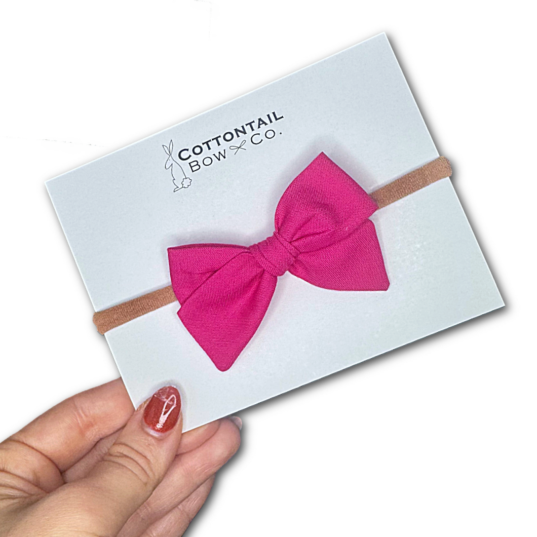 Mini Maeve | Fuschia| Nylon Headband