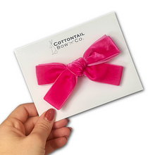 Load image into Gallery viewer, Maeve | Hot Pink Velvet | Standard | Right Clip
