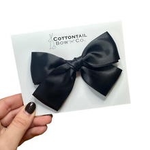 Load image into Gallery viewer, Oversized Maeve | Black Satin | Right Clip
