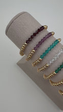 Load and play video in Gallery viewer, Individual Birthstone Beaded Bracelet
