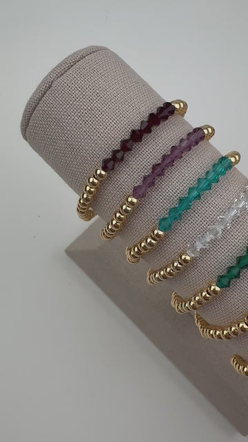 Individual Birthstone Beaded Bracelet