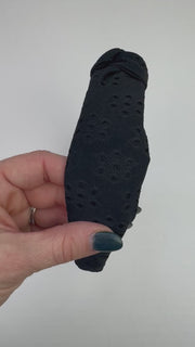 Knotted Headband | Black Eyelet