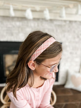 Load image into Gallery viewer, Hard Headband | Woven Light Pink
