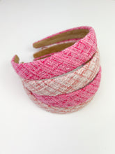 Load image into Gallery viewer, Hard Headband | Woven Hot Pink
