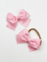 Load image into Gallery viewer, Maeve | Pink Grosgrain | Oversized | Right Clip
