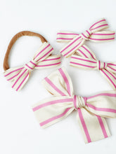 Load image into Gallery viewer, Maeve | Pink Stripe | Oversized | Left Clip
