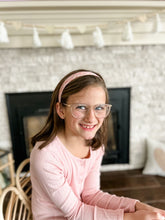 Load image into Gallery viewer, Hard Headband | Woven Light Pink
