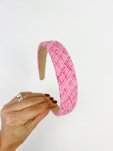Load image into Gallery viewer, Hard Headband | Woven Hot Pink
